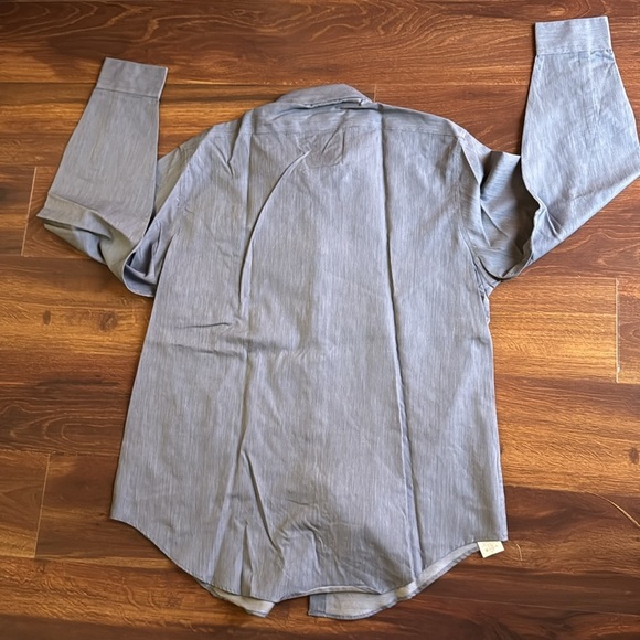 Calvin Klein Non Iron Button Down Dress Slim Fit Dress Shirt Size 16 1/2 32-33 - Picture 4 of 9